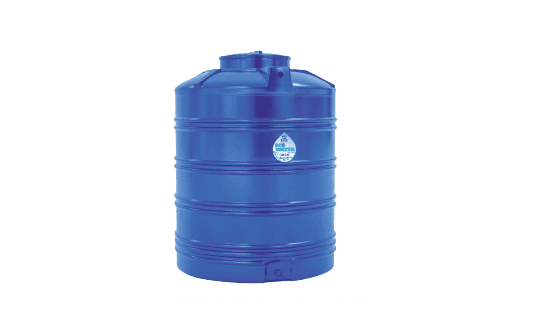 Eco Water 300 Gallons Blue Color Water Tank, Weight in 2490 Pounds