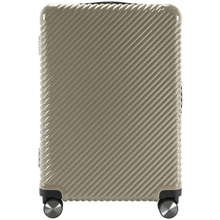 Ecotech Veer 24-inch Hardside Travel ABS Checked Luggage, Oxford Tan, All Ages