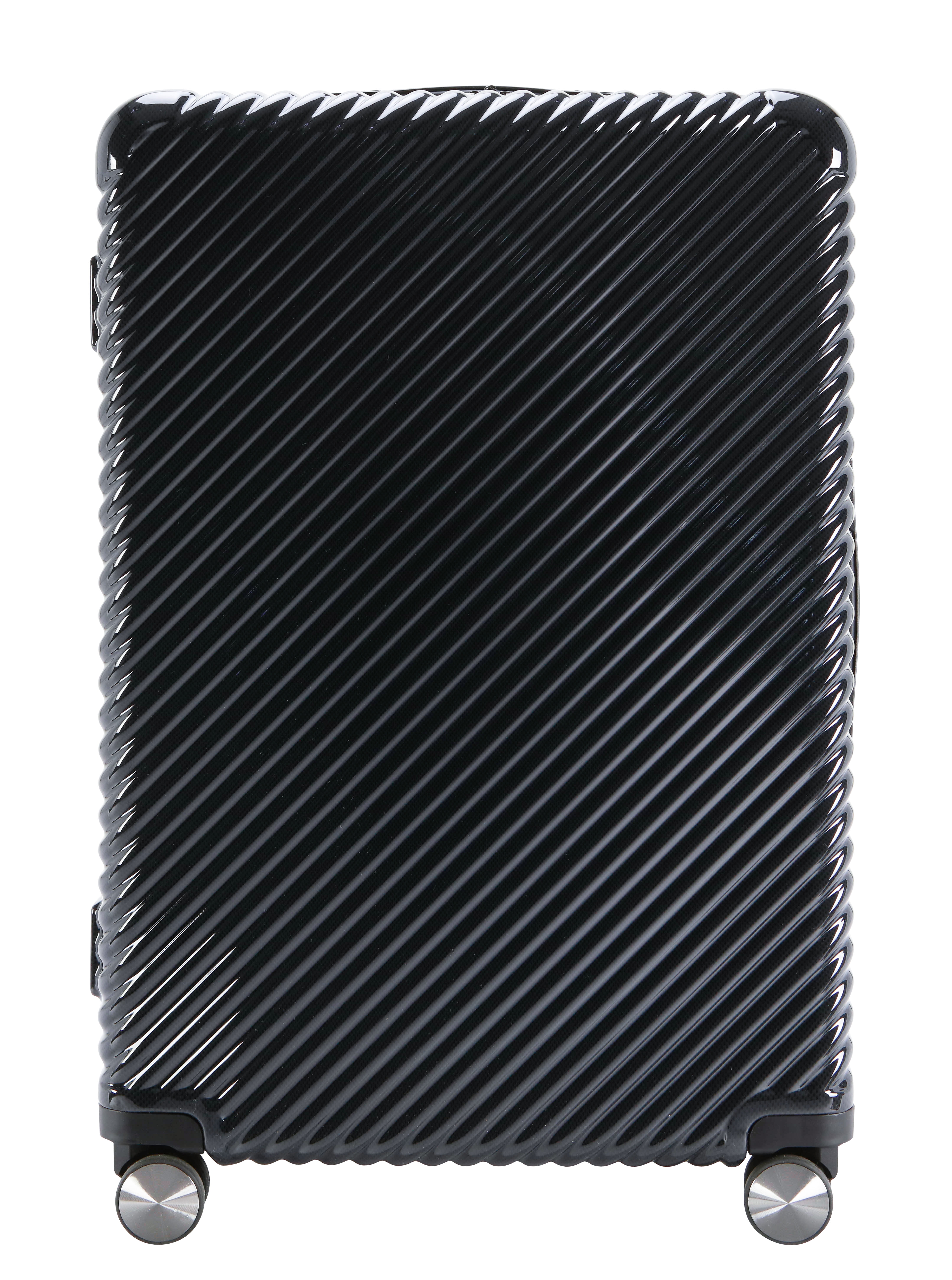 Ecotech Veer 28-inch Hardside Travel ABS Checked Luggage, Obsidian Black, All Ages