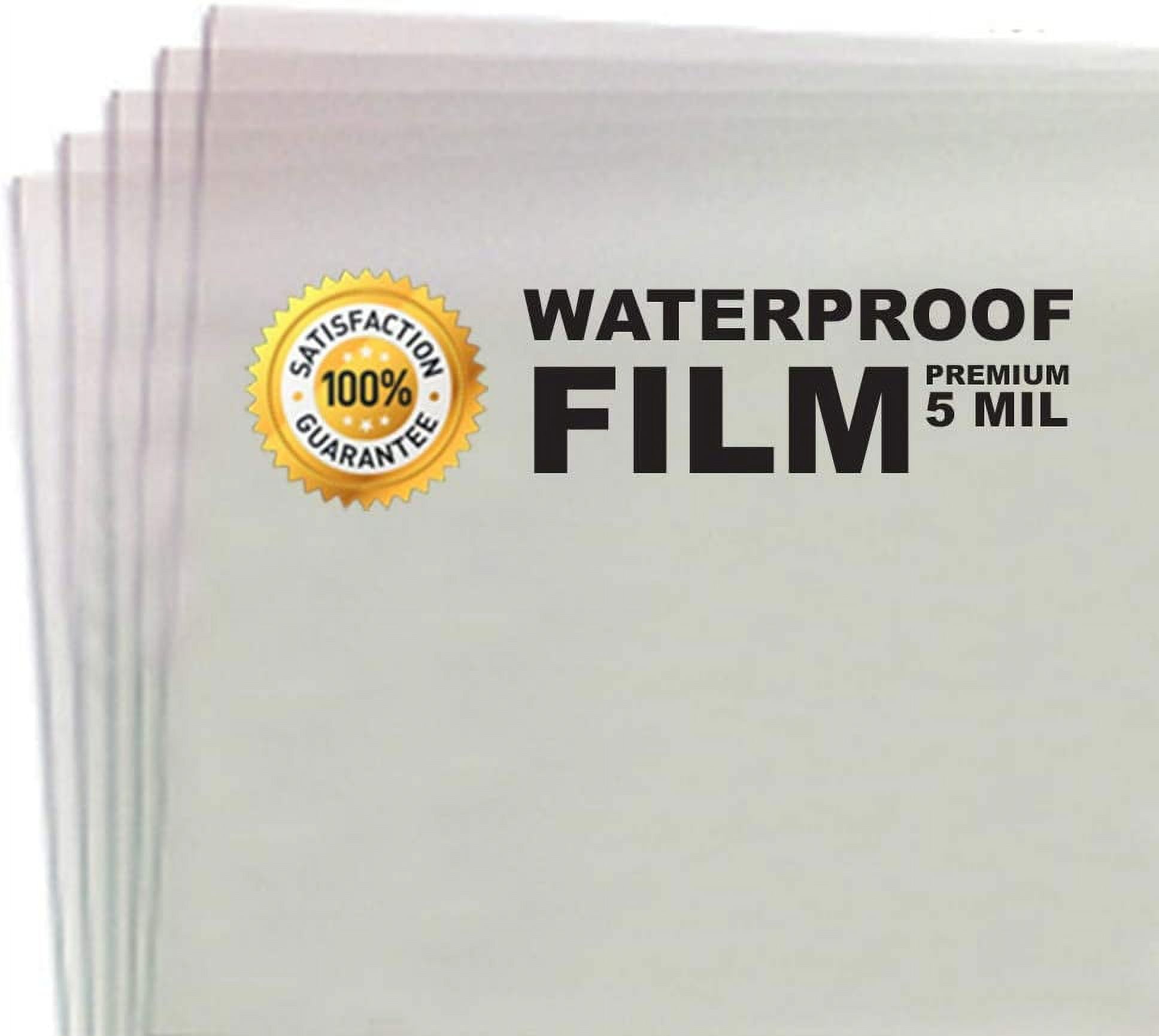 5 Mil Waterproof Screen Printing Inkjet Film Transparency Sheets Cut Sheets 4 Pack Total of 400 Sheets 17 inch x 22 inch, Size: 17 x 22