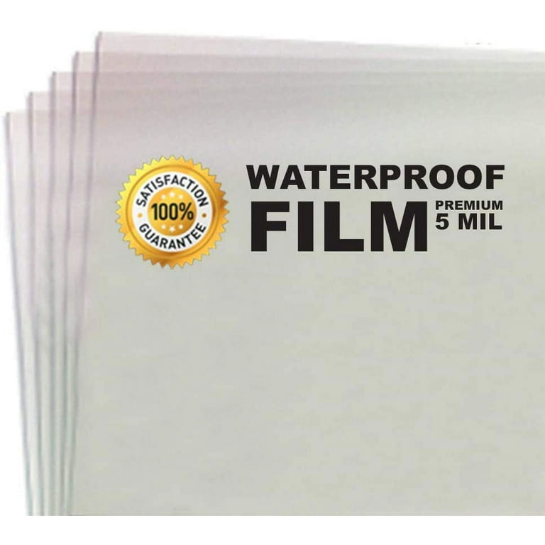 Premium Digital Laser White Durable Waterproof Non-Tear Synthetic Film 14  mil. 12x18 in. 25 Sheets