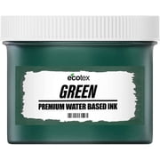 Ecotex Green Water Based Screen Printing Ink - Block Printing Ink, Silk Screen Ink, Silk Screen Transfers Ink for Shirt Printing - Screen Printing Supplies for Screen Printing Kit Gallon - 128oz.