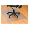 thumbnail image 1 of Ecotex Hard Floor Rectangular Chairmat Hard Floor - 60" Length x 48" Width x 0.10" Thickness - Rectangle - Clear, 1 of 7