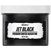 Ecotex Jet Black Water Based Screen Printing Ink Pint - 16 oz. - Fabric Ink, Silk Screen Ink, Soft Fabric Ink or Screen Ink for Shirt Printing - Screen Printing Supplies for Screen Printing Kit