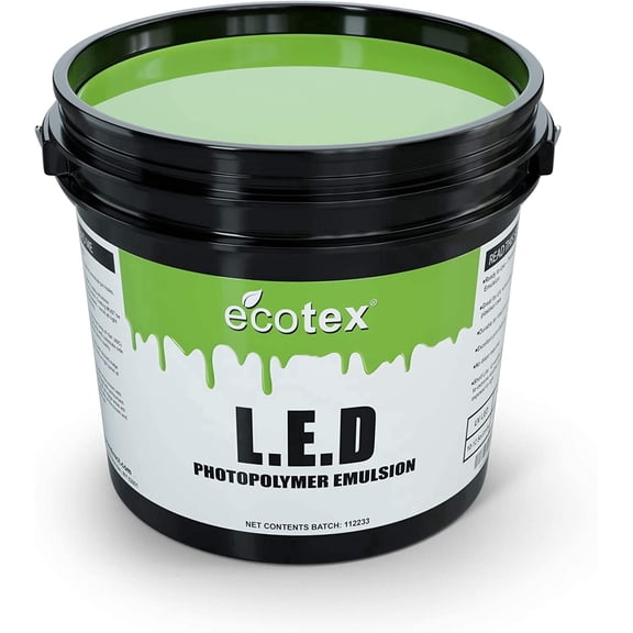 Ecotex® L.E.D. Green Screen Printing Emulsion Pint - 16 oz.