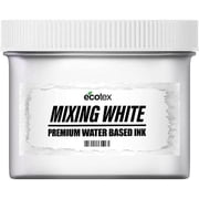 Ecotex Mixing White Water Based Screen Printing Ink - Block Printing Ink, Silk Screen Transfers Ink for Shirt Printing - Screen Printing Supplies for Screen Printing Kit Quart - 32oz.