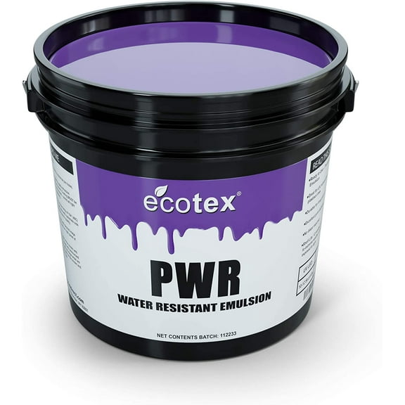 Ecotex PWR Screen Printing Emulsion (Pint - 16oz.) Pre - Sensitized Photo Emulsion for Silk Screens and Fabric - For Screen Printing Plastisol Ink and Water Based Ink, Screen Printing Supplies