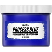 Ecotex Process Blue Water Based Screen Printing Ink - Block Printing Ink, Silk Screen Transfers Ink for Shirt Printing - Screen Printing Supplies for Screen Printing Kit Pint - 16oz.