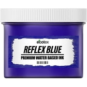 Ecotex Reflex Blue Water Based Screen Printing Ink - Block Printing Ink, Silk Screen Transfers Ink for Shirt Printing - Screen Printing Supplies for Screen Printing Kit Gallon - 128oz.