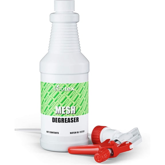 Ecotex® Screen Printing Mesh Degreaser (Quart - 32oz.) - Silk Screen Cleaner, Oil and Residue Remover - Screen Printing Frame Degreaser and Mesh Cleaner, Eco-Friendly Screen Printing Supplies
