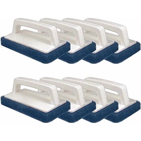 Ecotex Screen Printing Scrub Pads, Chemical-Resistant Demo Brushes for Mesh Frame Reclaiming and Screen Cleaning, 8-Pack