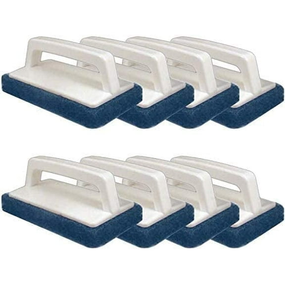 Ecotex Screen Printing Scrub Pads, Chemical-Resistant Demo Brushes for Mesh Frame Reclaiming and Screen Cleaning, 8-Pack