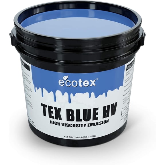 Ecotex® Tex Blue High Viscosity Screen Printing Emulsion Pint - 16 oz.