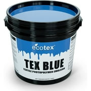 Ecotex Tex-Blue Screen Printing Emulsion Gallon - 128oz. Pre-Sensitized Photo Emulsion for Silk Screens and Fabric - for Screen Printing Plastisol Inks, Pure Photopolymer Screen Printing Supplies