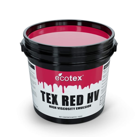 Ecotex® Tex Red High Viscosity Screen Printing Emulsion Pint - 16 oz.