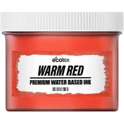 Ecotex  Warm Red Water Based Screen Printing Ink Quart - 32 oz.
