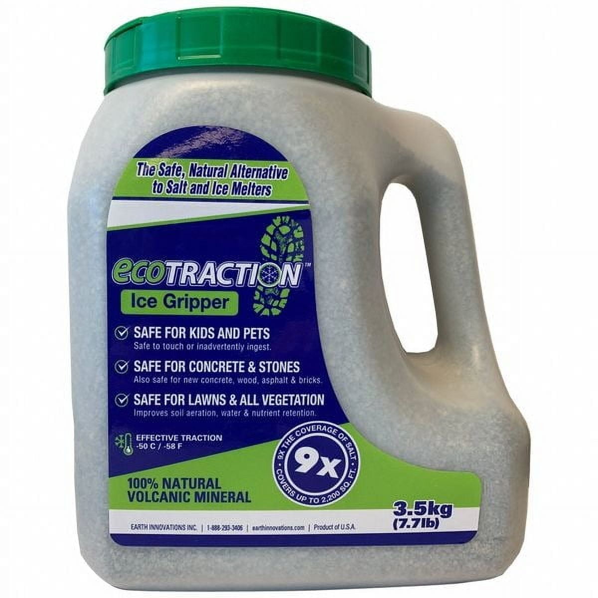 Ecotraction EcoTraction All-Natural Volcanic Mineral Ice Traction Grip, Safe for ...