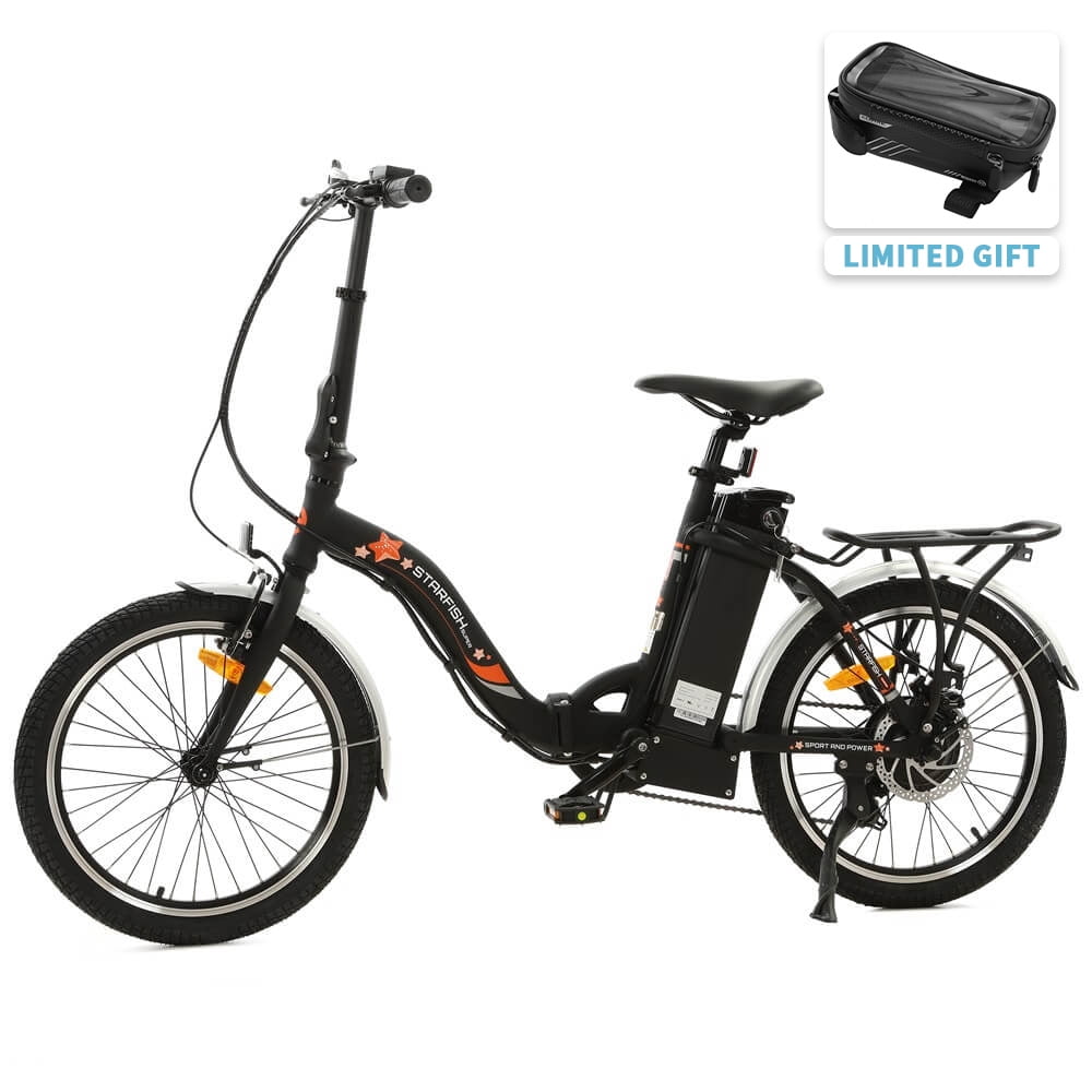 Ecotric E Ride Electric Bike Trail Riding Ebike Girl Cruiser Foldable 20 inch Wheels 350W 36V Removable Battery 7 Speed City Commuter for Children A E516646 Walmart Business Supplies