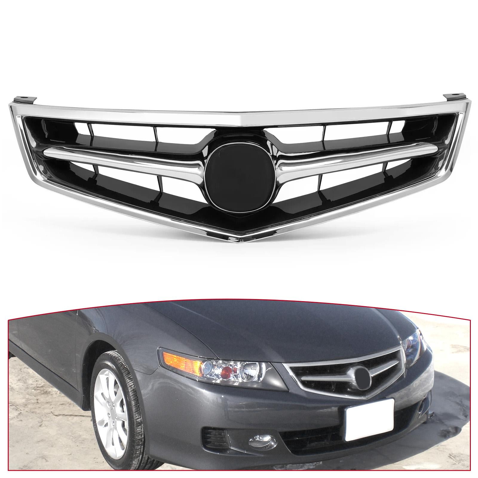 Kojem Front Bumper Face Bar Grille Chrome Molding Assembly Kojem Front Bumper Face Bar Grille Chrome Molding Assembly