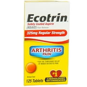 Ecotrin 325 mg Regular Strength Tablets 125 ea Pack of 4