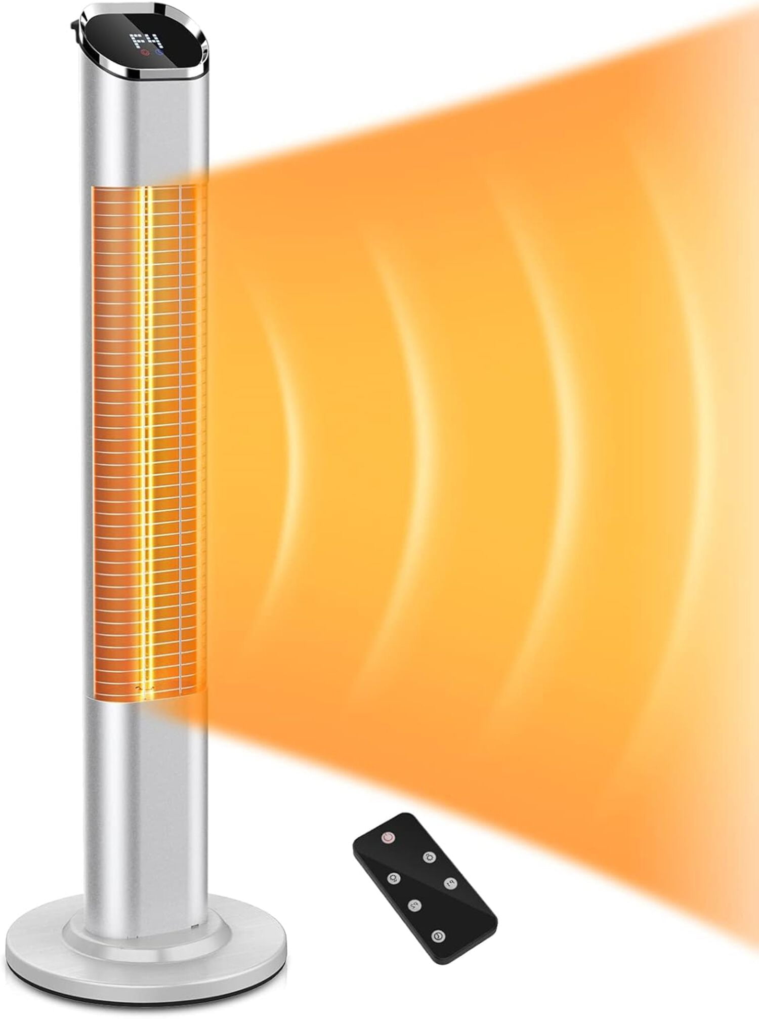 Ecotronic Electric Patio Heater,  1500W/750W Infrared Radiant Heater with Remote,  Tip-over/Overheat Protection, 24H Timer, Waterproof  for Outdoor/Indoor Use,New