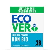 Ecover Non-Bio Laundry Powder, Lavender & Eucalyptus, 38 Washes, 1.9kg