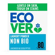 Ecover Non-Bio Laundry Powder, Lavender & Eucalyptus, 80 Washes, 4kg