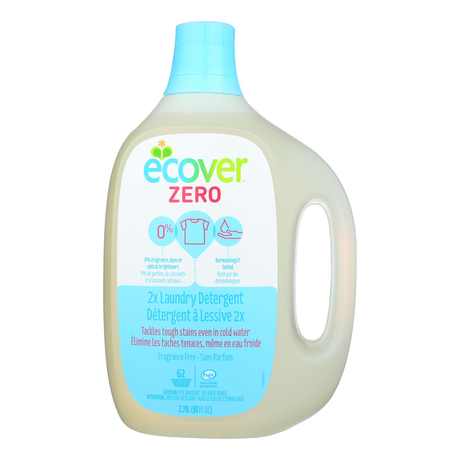 Ecover Zero 2X Laundry Detergent - Case of 4 - 93 FL oz. - image 1 of 2
