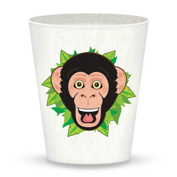 Ecoware Beaker - Chimp by Deluxebase. Eco-Friendly Bamboo Tumbler Cup for Kids Dinnerware
