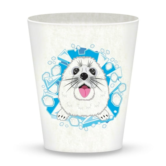 Ecoware Beaker - Seal by Deluxebase. Eco-Friendly Bamboo Tumbler Cup for Kids’ Dinnerware