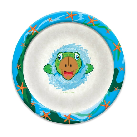Ecoware Bowl - Sea Turtle from Deluxebase. Eco-Friendly Bamboo Animal Bowl for Kids and Toddlers