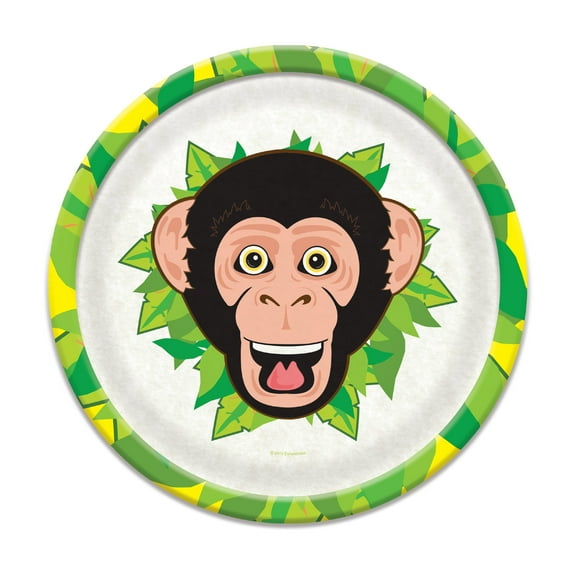 Ecoware Plate - Chimp from Deluxebase. Eco-Friendly Bamboo Animal Plate for Kids Dinnerware