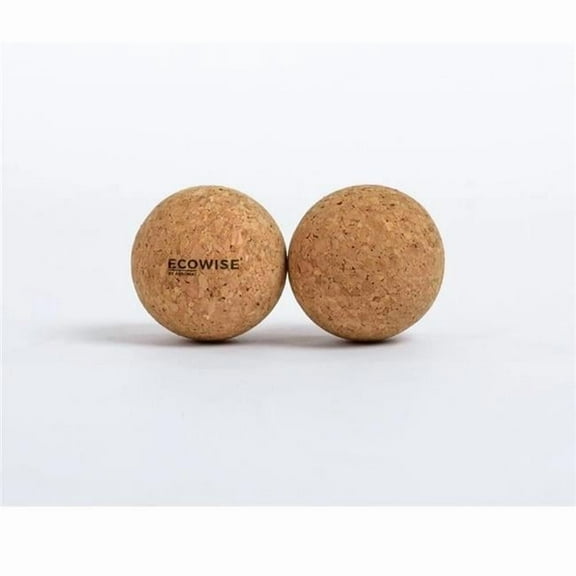 Ecowise Fitness Cork Hard Exercises Ball, Set of 2