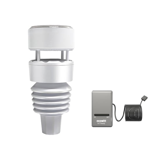 Ecowitt GW1210 Wi-Fi Weather Station, With WS90 7-in-1 Outdoor Sensor and GW1200 Wi-Fi Gateway, 915 Mhz