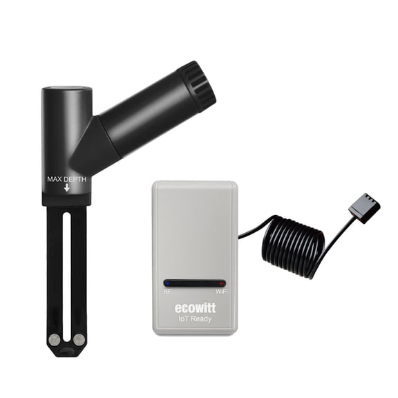 Ecowitt WH52 3-in-1 Soil Moisture Temperature EC Sensor with GW1200 IoT Wi-Fi Gateway