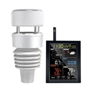 Ecowitt WN1981 Wi-Fi Weather Station with 7-in-1 Solar Powered Outdoor Sensor and 5.3-inch LCD Touchscreen
