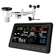 Ecowitt WS2910 WiFi Weather Station with 6.8 Inch Color Display and Solar Powered 7 in 1 Outdoor Sensor