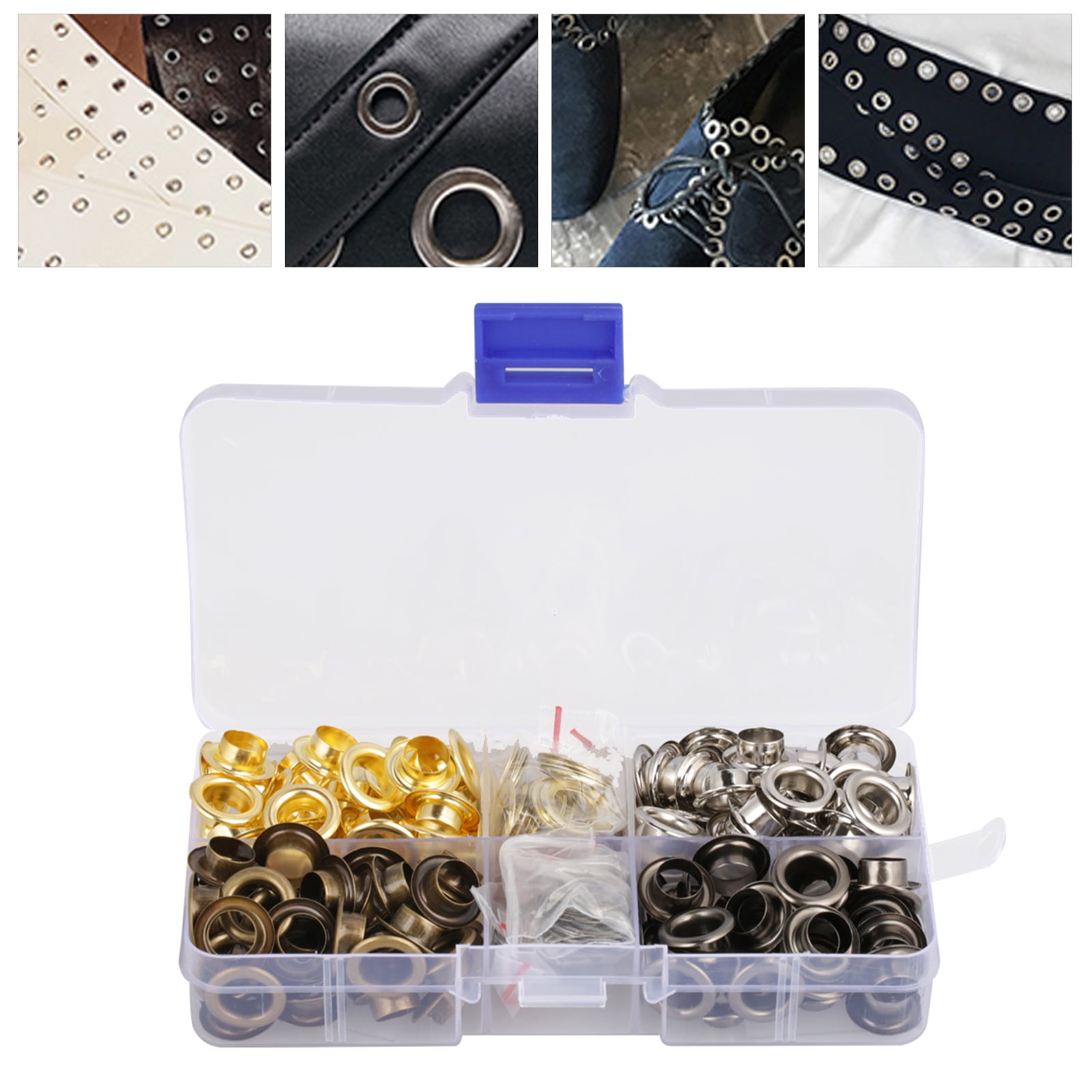 Ecoyyzn Leather Craft Eyelet Grommets,140sets/box 8mm Brass Eyelet