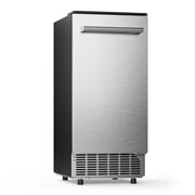 Ecozy Chillio Under Counter Commercial Ice Maker, Produces 80 lbs/24H with 24 lbs Storage Capacity, Built-In or Freestanding Design, Features Auto Self-Cleaning, 24H Timer, Smart LCD Control Panel