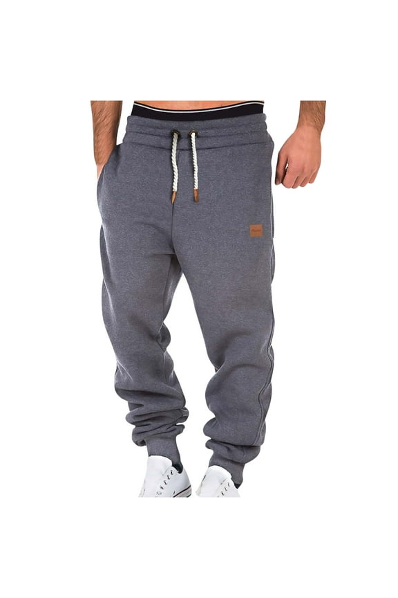 Active Athletic Workout Jogger Sweatpants for Men Lightweight Gym Jogger Pants Athletic Pants Dark Gray XL