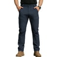 thumbnail image 1 of Ecqkame Cargo Pants for Men Solid Color Breathable Lightweight Hiking Pant Outdoor Workwear Casual Trousers with Pockets Navy L, 1 of 7