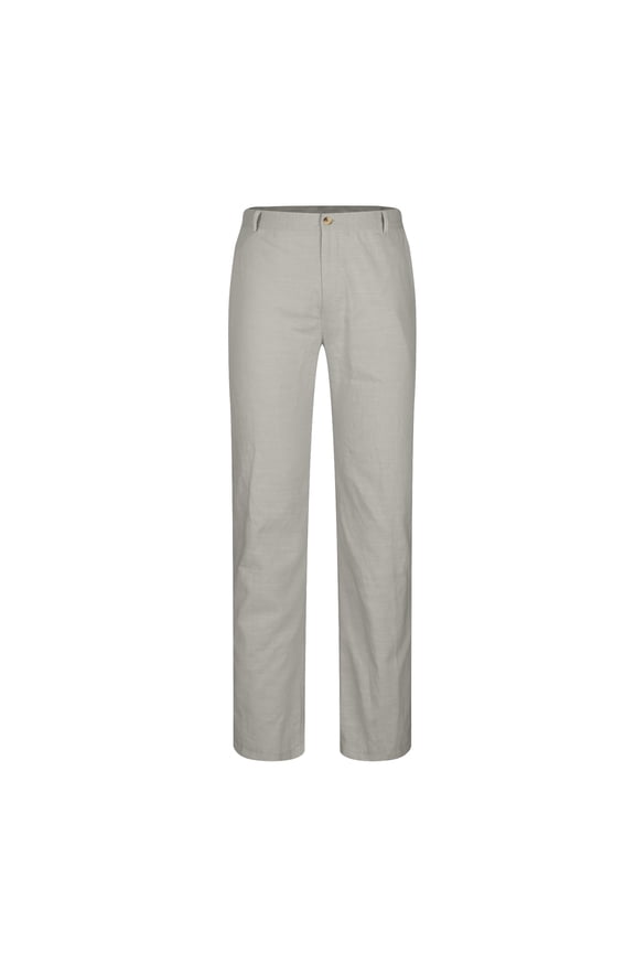 Casual Pants for Men Casual Loose Elastic Waisted Solid Color Double Front Pockets Pants Mens Pants Gray XXL