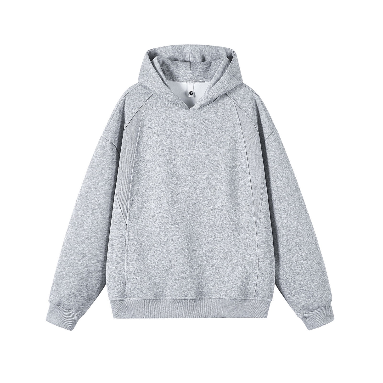 Ecqkame Men's Casual Hoodies Solid Color Vintage Hooded Sweatshirts — free download