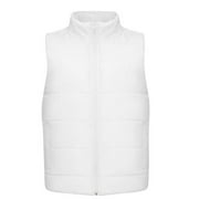 Ecqkame Men's Puffer Vests Clearance Men's Thin Sports Multi-bag Casual Quick-drying Loose Vest Mountaineering Tooling Outdoor Vests Jackets White XXXL