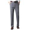 thumbnail image 1 of Ecqkame Mens Business Suit Straight Pants Solid Color Stretch Dress Trouser Slim Zipper Button Comfortable Suits Pant Gray XXXL, 1 of 7