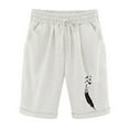 thumbnail image 1 of Ecqkame Plus Size Shorts for Women Clearance Women's Summer Printed Five Points Large Size Cotton Linen Pants Casual Pants Shorts White XXXXXL, 1 of 4