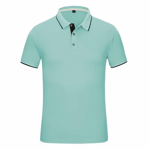 Ecqkame Shirts For Women Casual Breathable Wicking Golf Shirts Turndown Collar Short Sleeve Button Soft Tops Mint Green M
