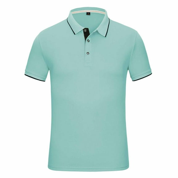 Ecqkame Shirts For Women Casual Breathable Wicking Golf Shirts Turndown Collar Short Sleeve Button Soft Tops Mint Green XXXL