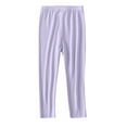 thumbnail image 1 of Ecqkame Toddler Under Dress Dance Leggings ComFortable Solid Yoga Elastic Full Length Pants For Girls B-Purple 3 Years, 1 of 7