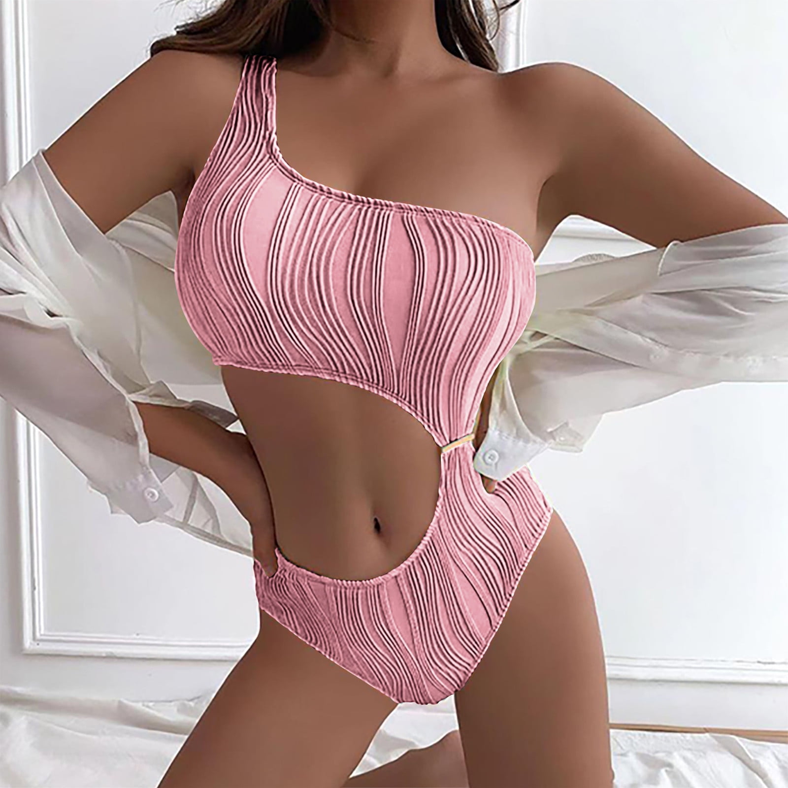 Ecqkame Women Bathing Suits Clearance Fashionista Lady Sexy Containing